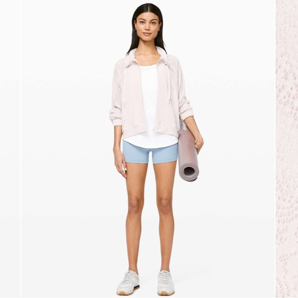 Lululemon In Depth Jacket *Lace - Light Chrome - 10 *FLAWED*